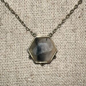 Stella & Dot Nova Pendant Necklace Gold Tone